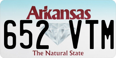 AR license plate 652VTM