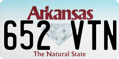 AR license plate 652VTN