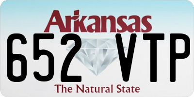 AR license plate 652VTP