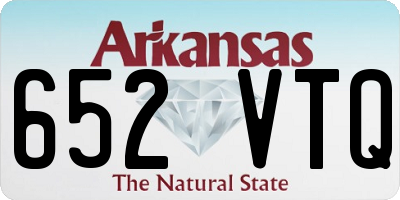 AR license plate 652VTQ