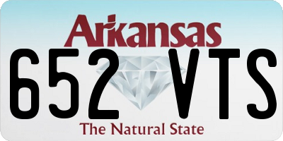 AR license plate 652VTS