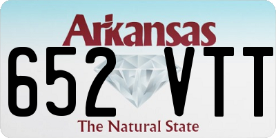AR license plate 652VTT