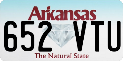 AR license plate 652VTU