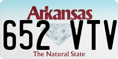 AR license plate 652VTV