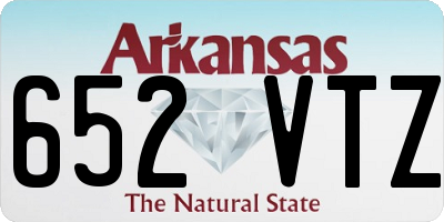 AR license plate 652VTZ