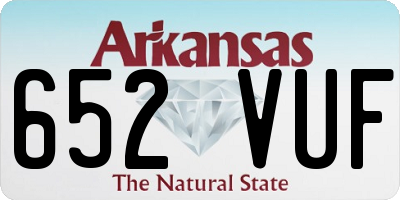 AR license plate 652VUF