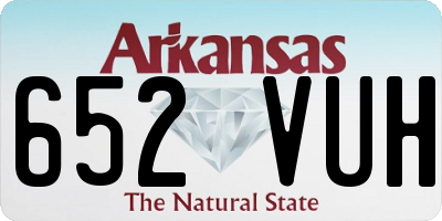 AR license plate 652VUH
