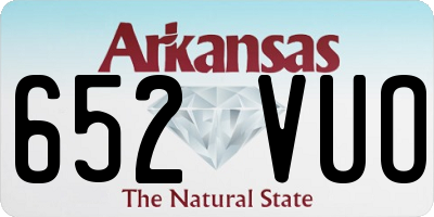 AR license plate 652VUO