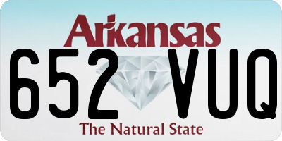 AR license plate 652VUQ
