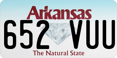 AR license plate 652VUU