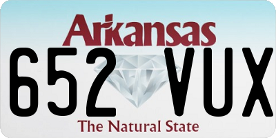 AR license plate 652VUX