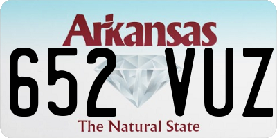 AR license plate 652VUZ