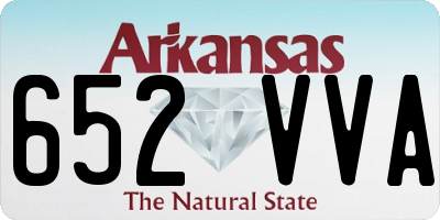 AR license plate 652VVA