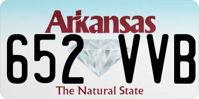 AR license plate 652VVB