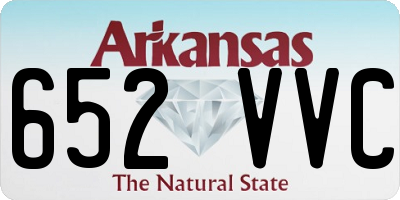 AR license plate 652VVC