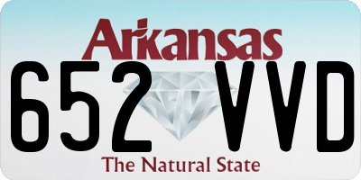 AR license plate 652VVD