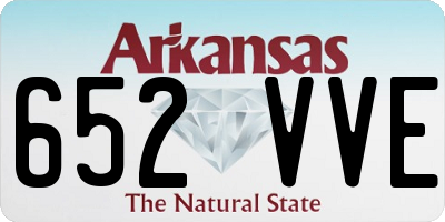 AR license plate 652VVE