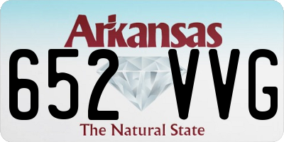 AR license plate 652VVG