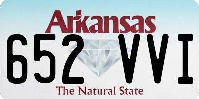 AR license plate 652VVI