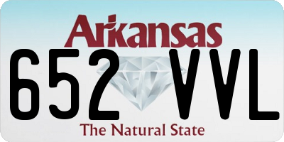 AR license plate 652VVL