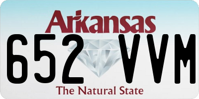 AR license plate 652VVM