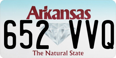 AR license plate 652VVQ