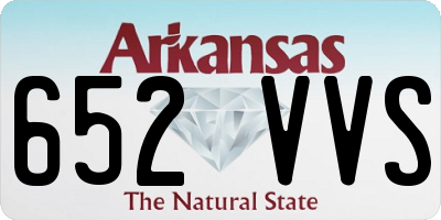 AR license plate 652VVS