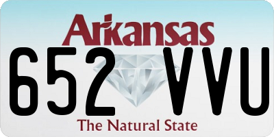 AR license plate 652VVU