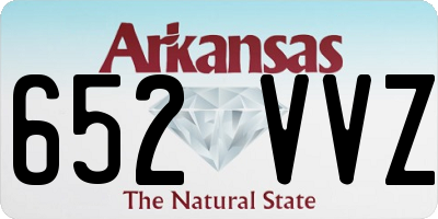 AR license plate 652VVZ