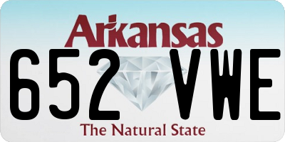 AR license plate 652VWE