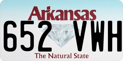 AR license plate 652VWH