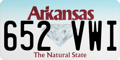 AR license plate 652VWI
