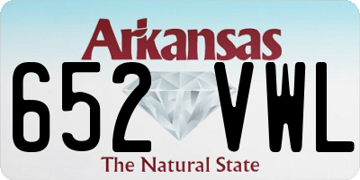 AR license plate 652VWL