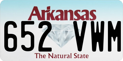 AR license plate 652VWM