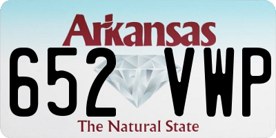 AR license plate 652VWP
