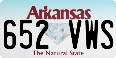 AR license plate 652VWS