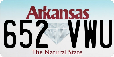 AR license plate 652VWU