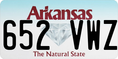 AR license plate 652VWZ