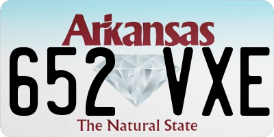 AR license plate 652VXE