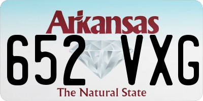 AR license plate 652VXG