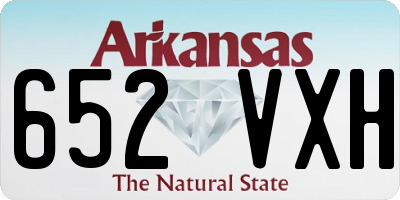 AR license plate 652VXH