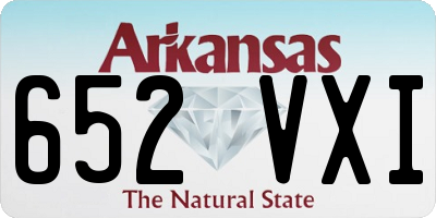 AR license plate 652VXI