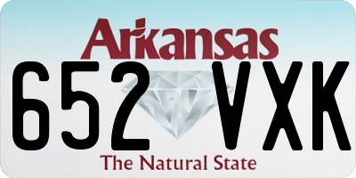 AR license plate 652VXK