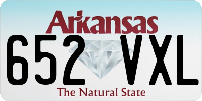 AR license plate 652VXL