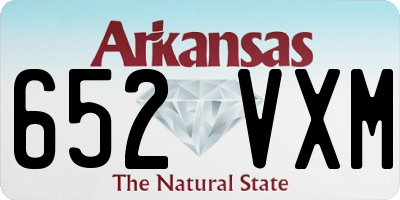 AR license plate 652VXM