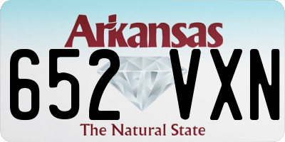 AR license plate 652VXN