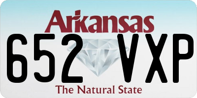 AR license plate 652VXP