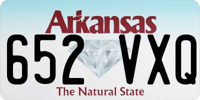 AR license plate 652VXQ