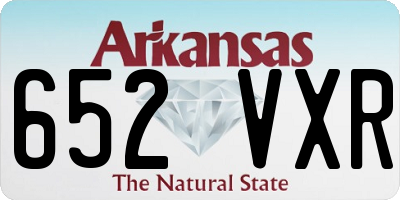 AR license plate 652VXR