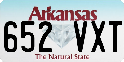 AR license plate 652VXT